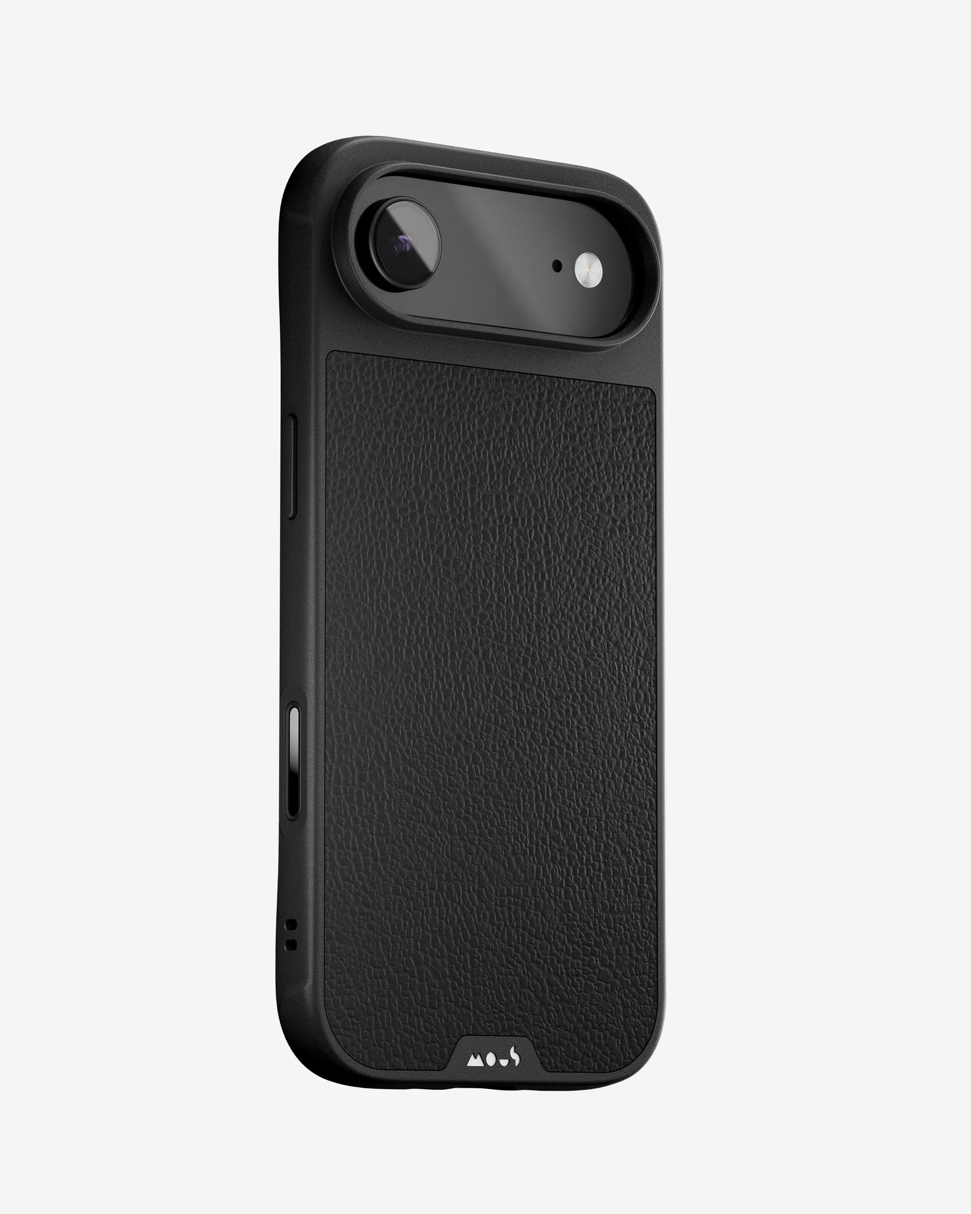 Black Leather Protective Phone Case - Limitless